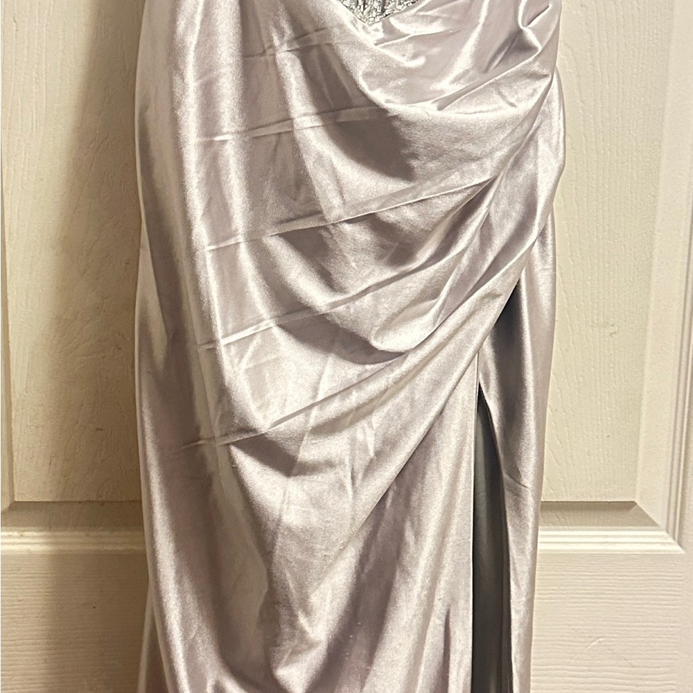 Elegant Silver Prom Dress